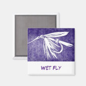 "Mouche mouillée" FlyFishing Magnet d'art (Recto/Verso)
