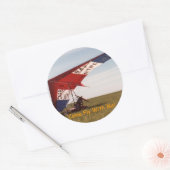 "Mouche venue avec moi !" Autocollant (Enveloppe)