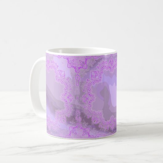 Mouchoir pourpre Mug Abstrait (Devant gauche)