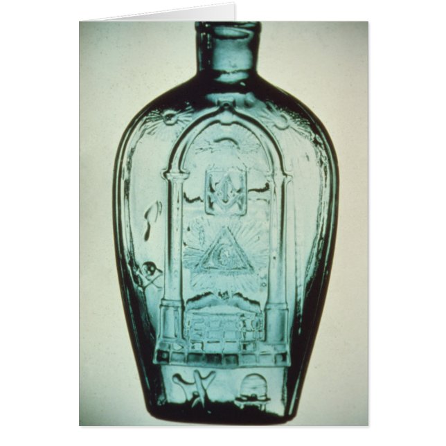 Moudgeblazen masonische kolf (Voorkant)