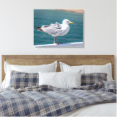 Mouette de mer sur les balustrades vue impression (Insitu(Chambre))
