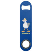 Mouette drôle avec frites dessin animé (Devant)