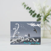 Mouette en vol carte postale (Debout devant)