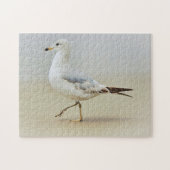 Mouette marchant sur la plage Puzzle (Horizontal)