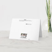 Mouette - Oiseau en vol Carte de remerciements (Dos)