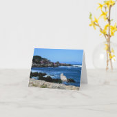 Mouette sur la côte du Pacifique, carte à billets  (Fleur jaune)