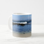 Mouette sur la plage, Mug (Devant gauche)