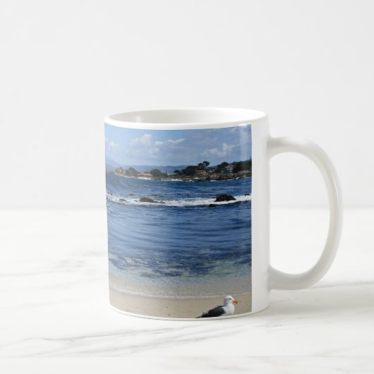 Mouette sur la plage, Mug (Droite)