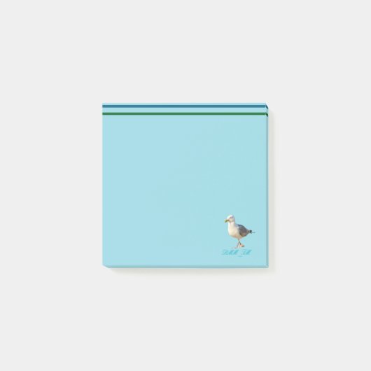 Mouette sur un Post-it® Notes. (Devant)