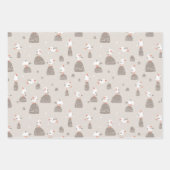 Mouettes à l'ensemble de papier d'enveloppement de (Devant 2)