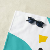 Mouettes amusantes illustration serviette de plage (En situation)