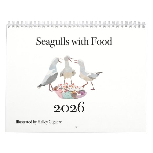 Mouettes avec calendrier Food 2026 (Protection)
