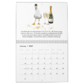 Mouettes avec calendrier Food 2026 (Jan 2027)