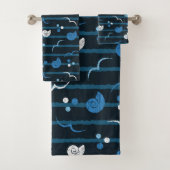 Mouettes de toilette, coquillages, points Design d (En situation)