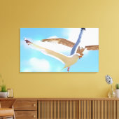 Mouettes en vol impression sur toile enveloppée (Insitu(Salon))