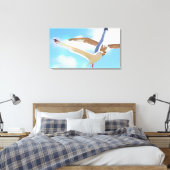 Mouettes en vol impression sur toile enveloppée (Insitu(Chambre))