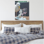 Mouettes et verres à vin voir impression toile (Insitu(Chambre))