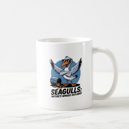 Mouettes - L’aile de la nature interdit la Mug drô (Droite)