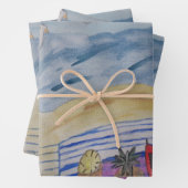 Mouettes sur le jeu de feuilles d'enveloppement de (En situation)