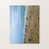 Mouettes sur le puzzle de plage (Vertical)