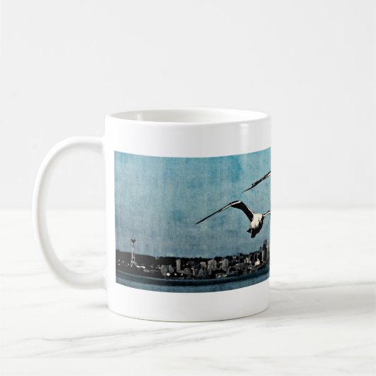 Mouettes sur Seattle Mug (Gauche)