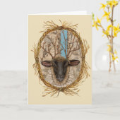 Mouflons de bois avec carte frontière (Fleur jaune)