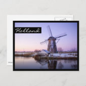 Moulin à froid au lever du soleil, carte postale H (Devant / Derrière)