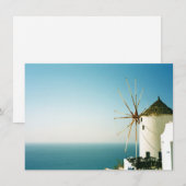 Moulin à vent de Santorin, Carte Grèce (Devant / Derrière)