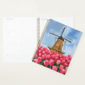 Moulin à vent hollandais | Champ de fleurs de tuli (Devant avec enveloppe)