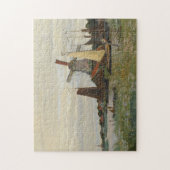 Moulin à vin à Zaandam par Claude Monet Puzzle (Vertical)