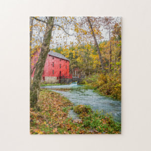 Moulin d'Alley en automne Puzzle