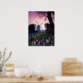 Moulin néerlandais à Sunset en Hollande Poster (Cuisine)