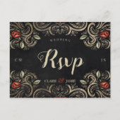 Mouline Rouge Dark en Moody rsvp Briefkaart (Voorkant)
