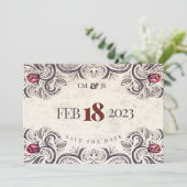 Mouline Rouge Roos Rustique Kaart (Staand voorkant)