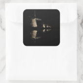 Moulins à vent éclairés à autocollant de nuit (Sac)