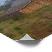 Moulton-schuur in de Grand Tetons Poster (Hoek)