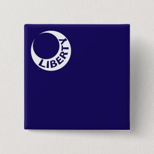 Moultrie Flag (Liberty) (Amerikaanse geschiedenis) Vierkante Button 5,1 Cm