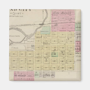 Mound City, Blue Mound en Arrington, Kansas Magneet
