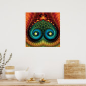 Mounds Fractal Poster (Keuken)