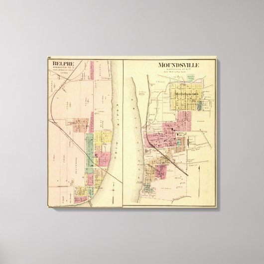 Moundsville, West Virginia Canvas Afdruk (Voorkant)