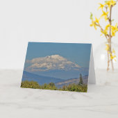 Mount Adams - Carte Art Cadre (Fleur jaune)