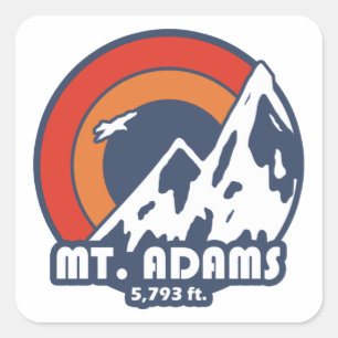 Mount Adams New Hampshire Sun Eagle Vierkante Sticker