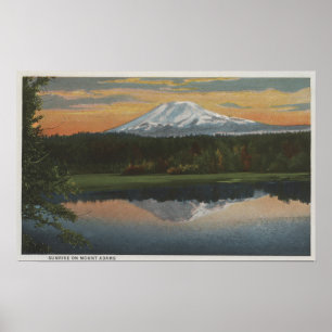 Mount Adams, Washington - Uitzicht van Mountain Poster