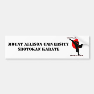 Mount Allison Shotokan Karate Bumpersticker