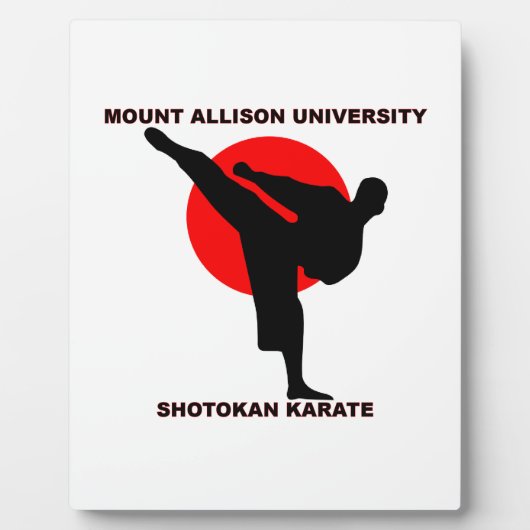 Mount Allison University Shotokan Karate Fotoplaat (Voorkant)