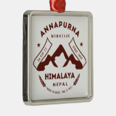 Mount Annapurna Nepal Metalen Ornament (Rechts)