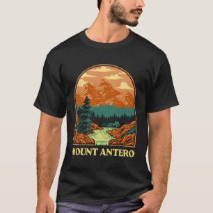 Mount Antero Retro Nathrop Town Vintage Verenigde T-shirt