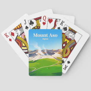 Mount Aso Japan Pokerkaarten