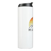 Mount Athabasca Alberta Retro Thermosbeker (Gedraaid links)