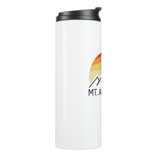 Mount Athabasca Alberta Retro Thermosbeker (Gedraaid links)
